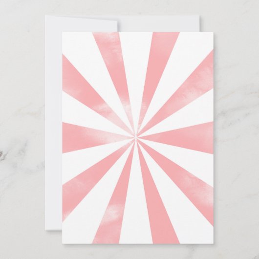 Circus uitnodiging 1e verjaardag (Achterkant)