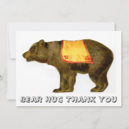  circus uitvoeren beer bedankkaart