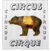 circus uitvoeren beer douchegordijn (Voorkant)