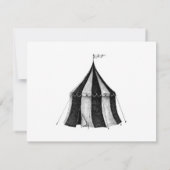  circus uitvoeren beer notitiekaartje (Achterkant)