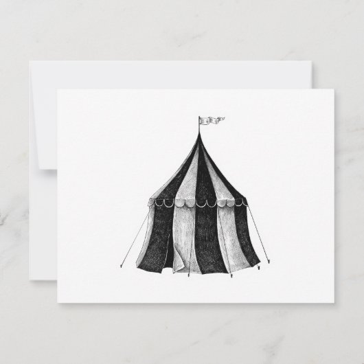  circus uitvoeren beer notitiekaartje (Achterkant)