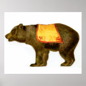  circus uitvoeren beer poster (Voorkant)