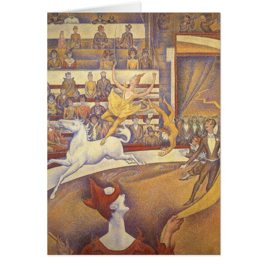Circus van Georges Seurat,  Pointillism Art (Voorkant)