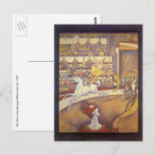Circus van Georges Seurat,  Pointillism Art Briefkaart (Voorkant / Achterkant)