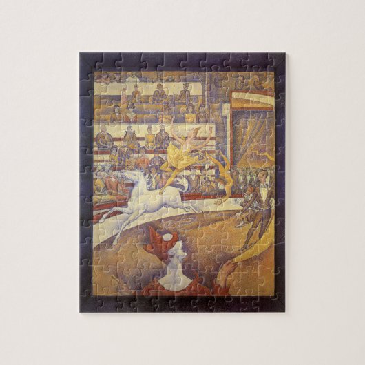 Circus van Georges Seurat,  Pointillism Art Legpuzzel (Verticaal)