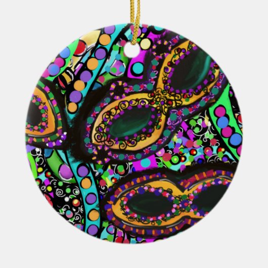 Circus van Kunst Keramisch Ornament (Voorkant)