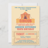 Circus Verjaardag Carnaval Feest Kaart (Voorkant)