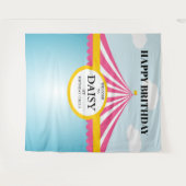 CIRCUS VERJAARDAG DECORATIE WANDKLEED (Voorkant (horizontaal))