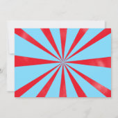 Circus Verjaardag Foto uitnodiging (Achterkant)