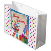 Circus Verjaardag Groot Cadeauzakje (Voorkant Gekanteld)