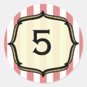 Circus Verjaardag Sticker (Voorkant)