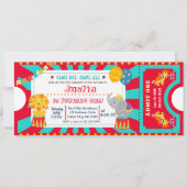 Circus Verjaardag uitnodiging (Voorkant)