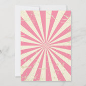 Circus Verjaardag Uitnodiging Meisje Carnaval Uitn (Achterkant)