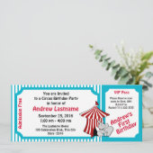 Circus Verjaardags Pas Kaart (Staand voorkant)