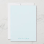 Circus verjaardagsfeest foto sjabloon kaart (Achterkant)