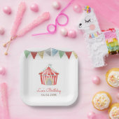  Circus Verjaardagsfeest Papieren Bordje (Feest)