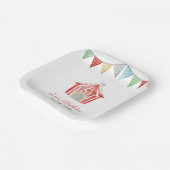  Circus Verjaardagsfeest Papieren Bordje (Gebogen)