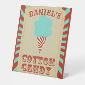 Circus Verjaardagsfeestje Eten Reclamebord Met Voetstuk (Voorkant)