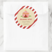 Circus Verjaardagsfeestje Sticker (Tas)