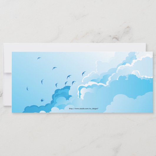 Circus verjaardagskaartjes voor kinderen kaart (Achterkant)