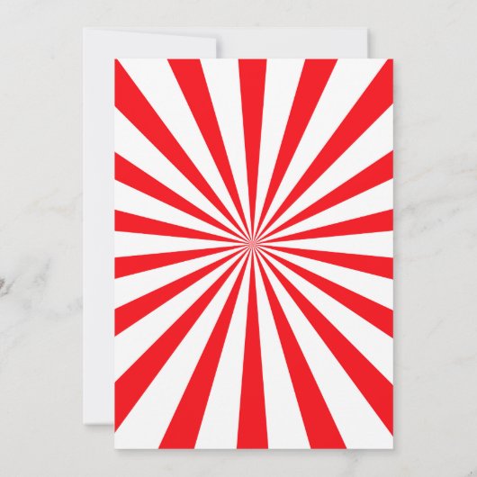 Circus verjaardagsuitnodiging Carnival Kaart (Achterkant)