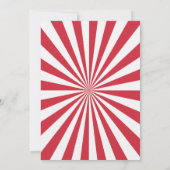 Circus verjaardagsuitnodiging  Carnival kinderen Kaart (Achterkant)