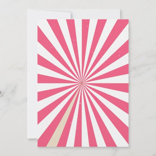 Circus verjaardagsuitnodiging  Festival kinder Kaart (Achterkant)