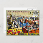  Circus - Verkoop Brothers Circus Briefkaart (Voorkant / Achterkant)