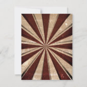 Circus Verloving Douche Uitnodiging (Achterkant)