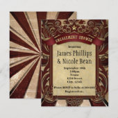 Circus Verloving Douche Uitnodiging (Voorkant / Achterkant)