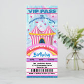 Circus VIP-kaartjes Birthday Uitnodiging