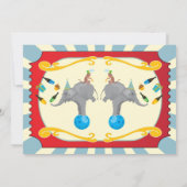 Circus VIP-ticket verjaardagsfeestje Kaart (Achterkant)