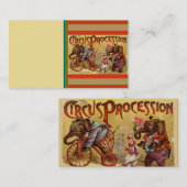 Circus Visitekaartje (Voorkant / Achterkant)