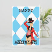 Circus Wenskaart Kaart (Staand voorkant)