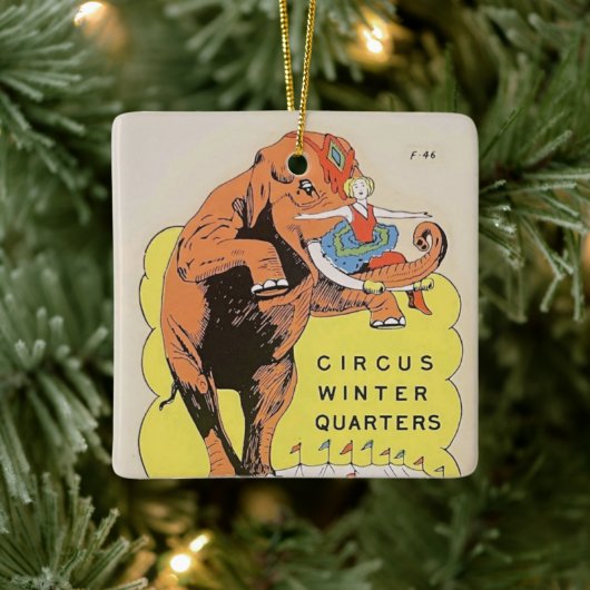 Circus Winterkwartier Keramisch Ornament (Boom)
