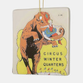 Circus Winterkwartier Keramisch Ornament (Links)