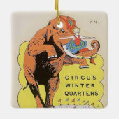 Circus Winterkwartier Keramisch Ornament (Voorkant)