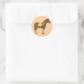 Circus Zebra Sticker (Tas)
