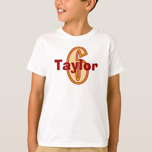 Circus zesde verjaardagsshirt t-shirt (Voorkant)