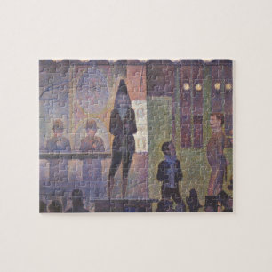 Circus Zijshow door Georges Seurat, Vintage Kunst Legpuzzel