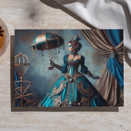Circusartieste Steampunk Antieke Victoriase Dame Tissuepapier