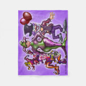 Circusclowns Fleece Deken (Voorkant)