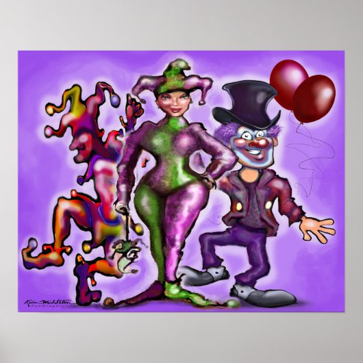 Circusclowns Poster (Voorkant)