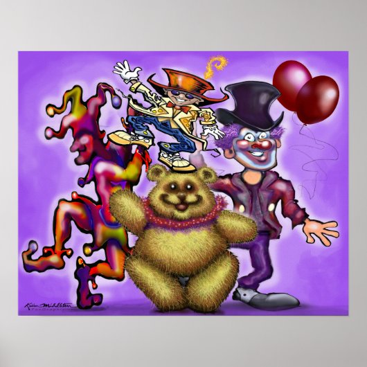 Circusclowns Poster (Voorkant)