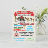  circusdieren Babyschoenen Kaart (Staand voorkant)