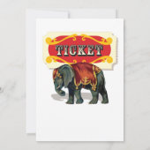  circusdieren Babyschoenen Kaart (Achterkant)