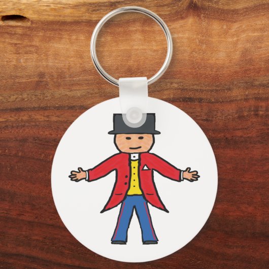 Circusdirecteur Sleutelhanger (Achterkant)
