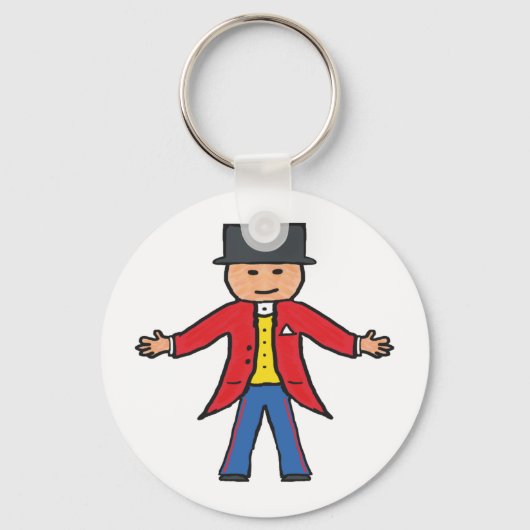 Circusdirecteur Sleutelhanger (Achterkant)