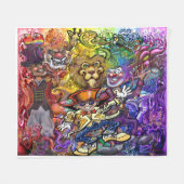 Circusdroom Fleece Deken (Voorkant (Horizontaal))