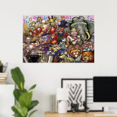 Circusdroom Poster (Thuiskantoor)
